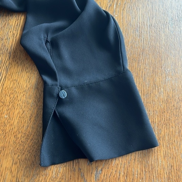 NWT Worthington Blouse Size 2X Georgette Style Fabric Collar Buttons Long Cuff - Picture 11 of 13